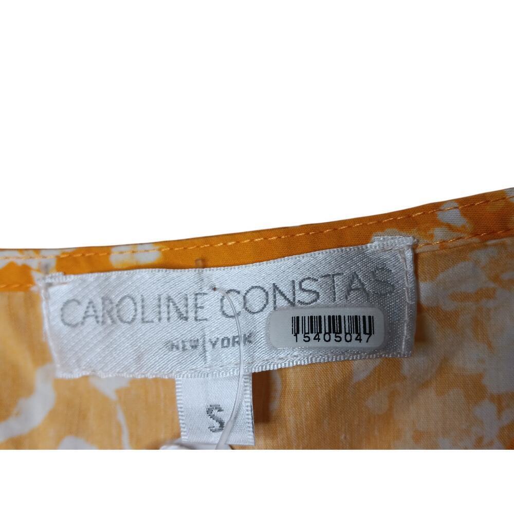 CAROLINE CONSTAS Orange floral cotton Arlette Romper SZ S - Picture 7 of 13